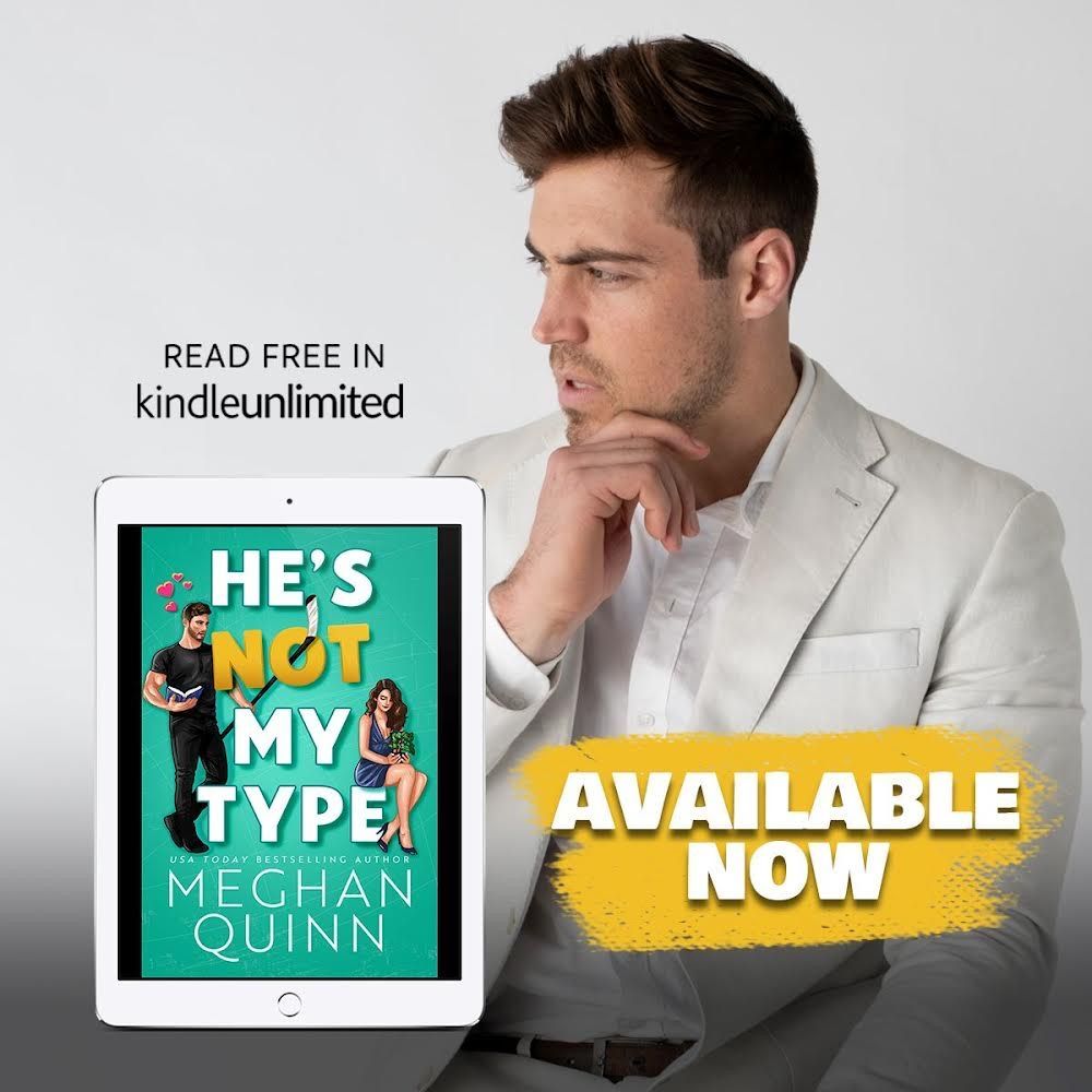 Book Obsession Confessions (@bookoconfession) on Twitter photo HEโS NOT MY TYPE, a brand-new standalone romance from USA Today bestselling author <a href="/AuthorMegQuinn/">Meghan Quinn</a>, is Now Available! One-click your copy today!
buff.ly/49YUohR HEโS NOT MY TYPE, a brand-new standalone romance from USA Today bestselling author <a href="/AuthorMegQuinn/">Meghan Quinn</a>, is Now Available! One-click your copy today!
buff.ly/49YUohR