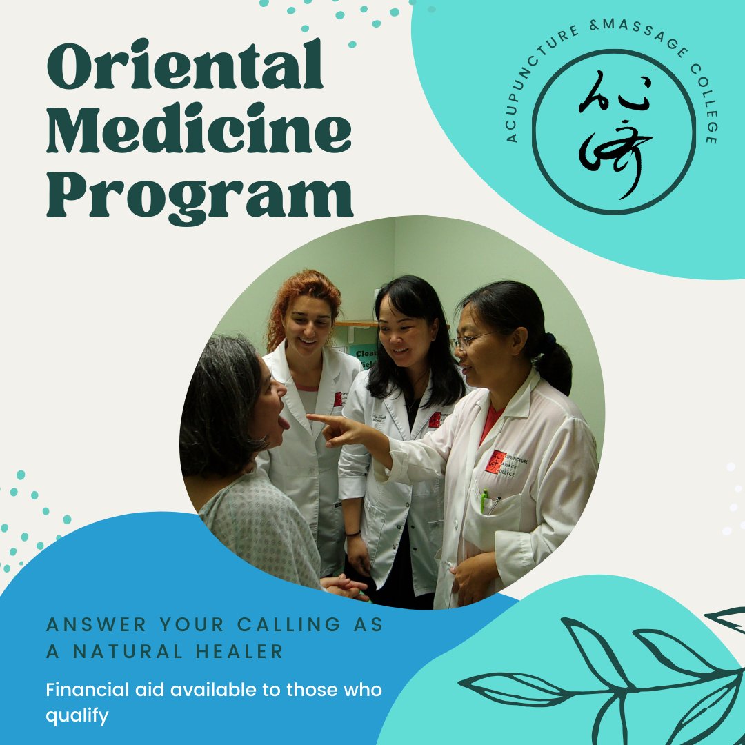 AcuMassageCol's tweet photo. Our Oriental Medicine program begins in January! Click here to learn more: https://t.co/ym7sPr0oHT https://t.co/1py8JBu4XT