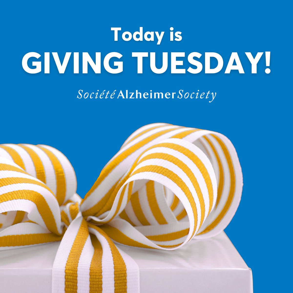 Today is the day to change lives for the better! This #GivingTuesdayCA, your gift will give hope to the people living with dementia in Peel region and send the message that they are not alone. Donate now: bit.ly/3RhtBWB

#OurConnectionsMatter 
@givingtuesdaycanada