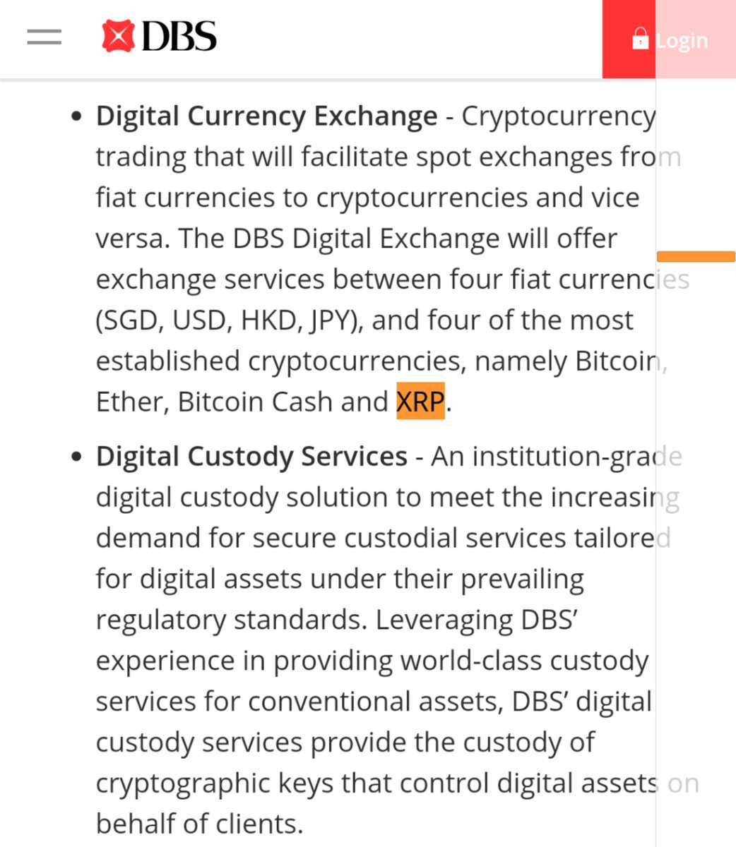 DBS CASE-STUDY ➡️ DBS DIGITAL CUSTODY POWERED BY METACO HARMONIZE ➡️  SAFEKEEP 4 MAJOR CRYPTOCURRENCIES #XRP #BTC #ETH #BCH ➡️ MULTI-COIN  SUPPORT: XRP / BTC / ETH / BCH ‼️ ➡️ SECURE