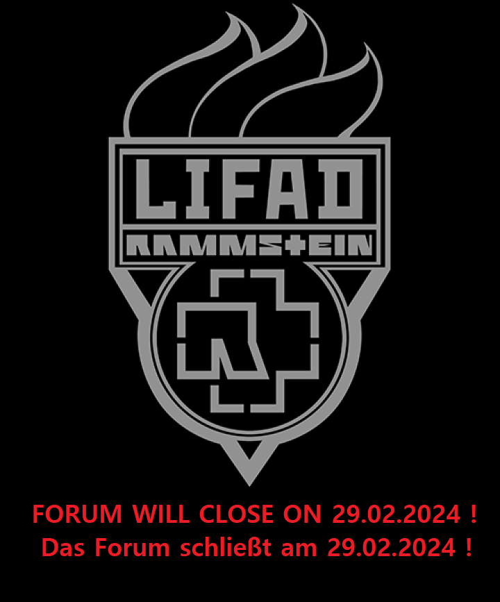 Unfortunately we have to inform you that the official #Rammstein LIFAD Forum is going to close on February 29, 2024. More info about this decision in this topic: community.rammstein.de/pg/forum/24937…