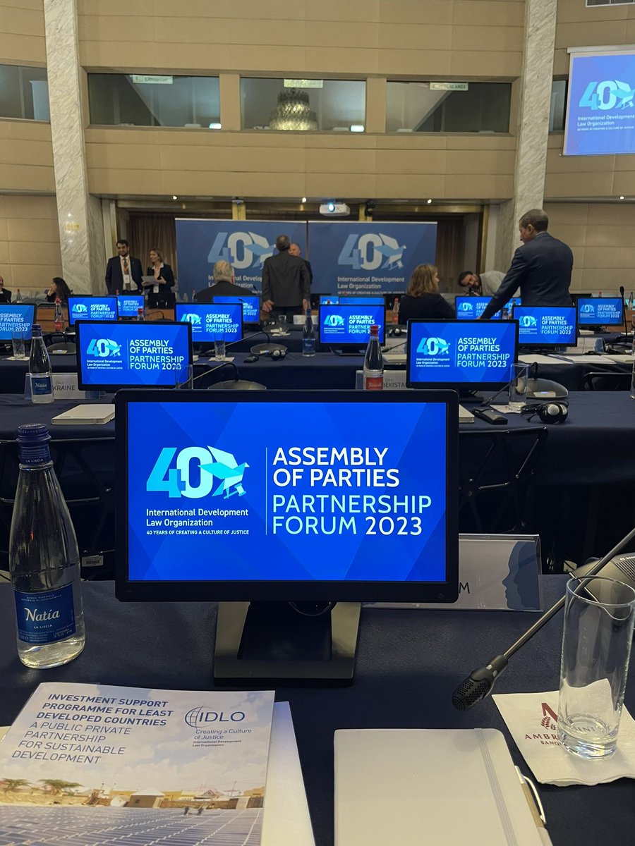 JenCopithorne's tweet photo. At the @IDLO Assembly of Parties and Partnership Forum representing @ICCROM. Congratulations #IDLO for a year of exceptional work and 40 years of creating a culture of justice. Look forward to strengthening collaboration for a better future! #SDGs #IDLO40Years https://t.co/lyqoE18LGQ