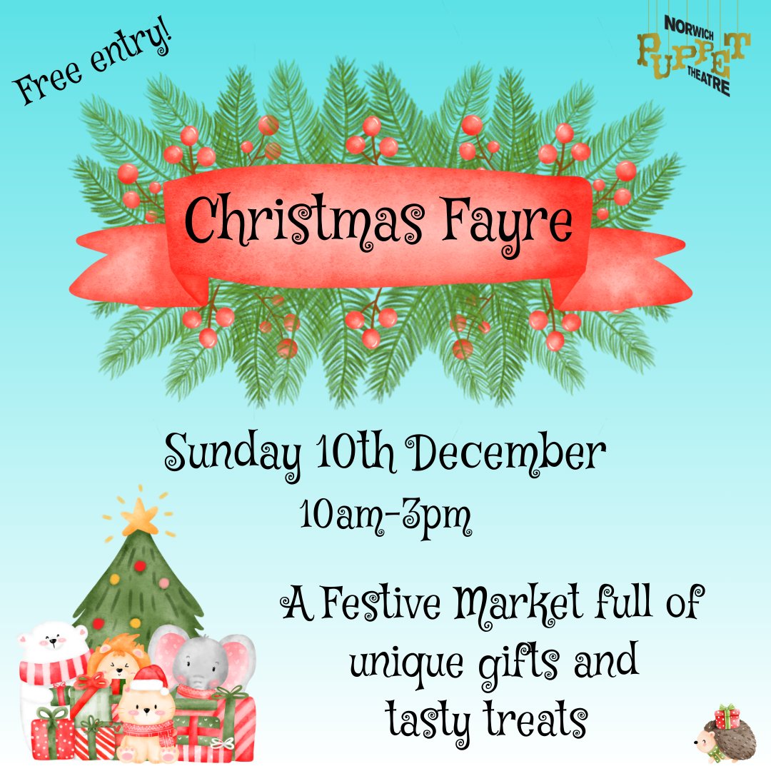 Less than two weeks to go until our Christmas Fayre! Featuring the best food, drink, arts, crafts and gifts from local makers, this is a festive market not to be missed! Sunday 10th December 10am-3pm. Free entry & no booking required!