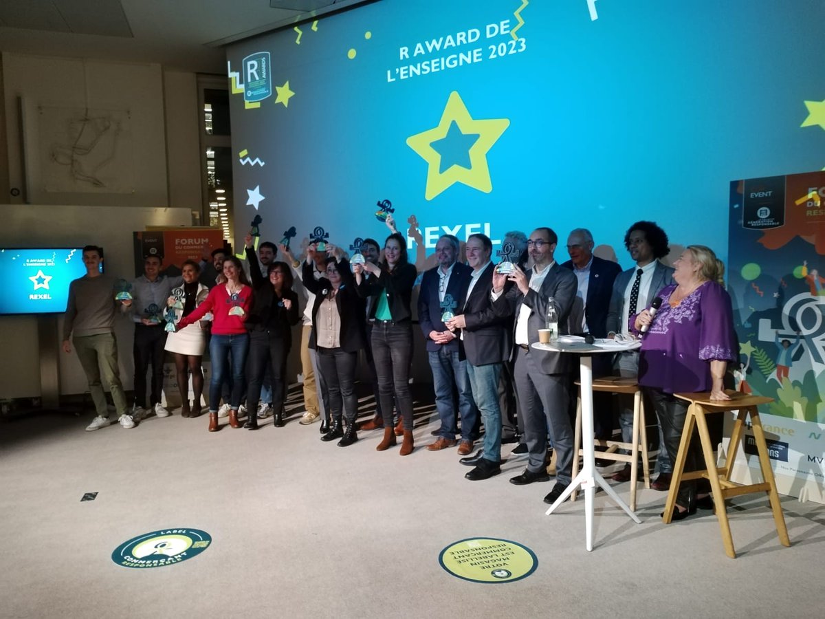 🏆Annonce Lauréats R Awards 2023 au Forum du Commerce Responsable !

Applaudissements à Easy Cash Caen et REXEL. 

Félicitations aux commerçants INTERSPORT, Norauto, Intermarché, et enseignes : METRO, Mobivia, NorautoWash, La Poste, Carglass, Euromaster, Maisons du Monde.