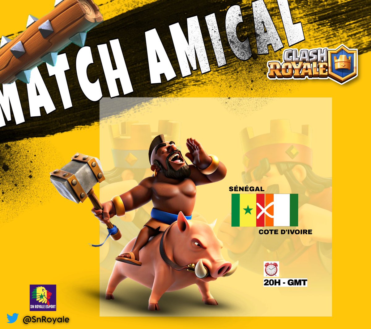 SnRoyale's tweet image. AMICAL 

🇨🇮⚔️🇸🇳
20GMT 

Set 1 : 2v2 bo1 bo3
 Med Wolf &amp;amp; Mouhha 

Set 2: KOTH 5vs5
El Tornado 
Killer 
Mouhha 
Pablo 
Med Wolf 

Set 3: bo1 méga tirage
Med Wolf 

Set 4: 3v3 duel b03 
Tornado 
Pablo 
Med Wolf 

Set 5: 1v1 bo5
Pablo