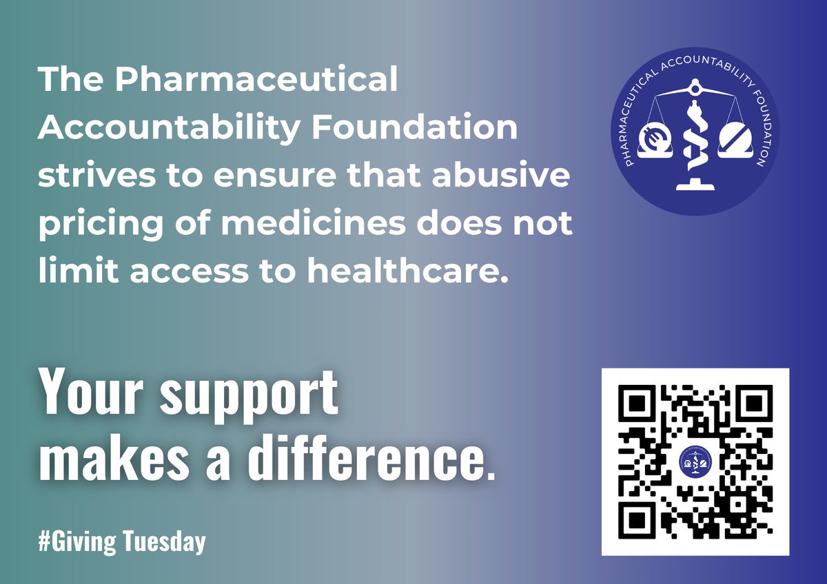 PAF is participating in #GivingTuesday.

Our team works hard to bring awareness to the issue of #accesstomedicines.

But we couldn't do it without your support!

We have a goal of raising 1000 euros to support our fundraising efforts. Will you help us promote #accesstomedicines?