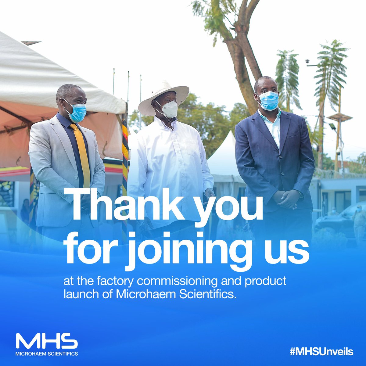 CAkwesigye's tweet photo. @KagutaMuseveni I thank you for joining us on this momentous occasion and great journey.
#MHSUnveils | #MalariaTestKit | #HIVTestKit | #PharmaManufacturing https://t.co/D5xyagZsMY