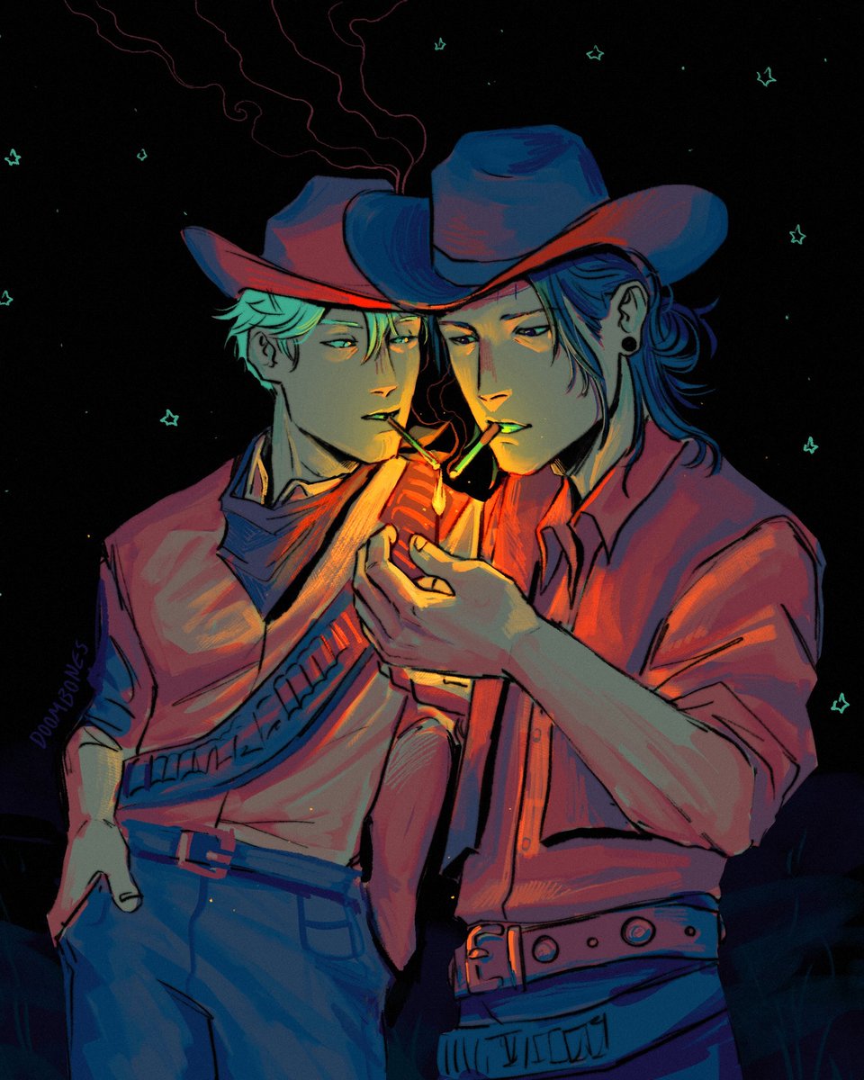 roses are falling
 [jjk, satosugu, jujutsu kaisen) i luv satosugu cowboys
