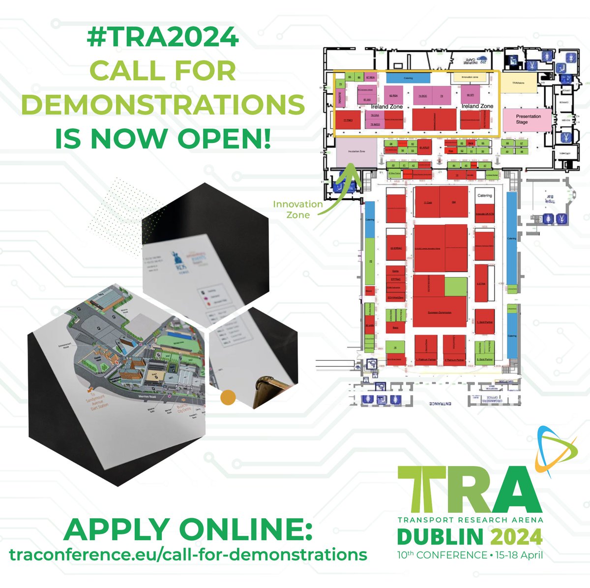 #TRA2024 in #Dublin is inviting expressions of interest from #research projects, companies and other stakeholders that would like to showcase their latest innovations and technologies to the marketplace. For more information, visit traconference.eu/call-for-demon…