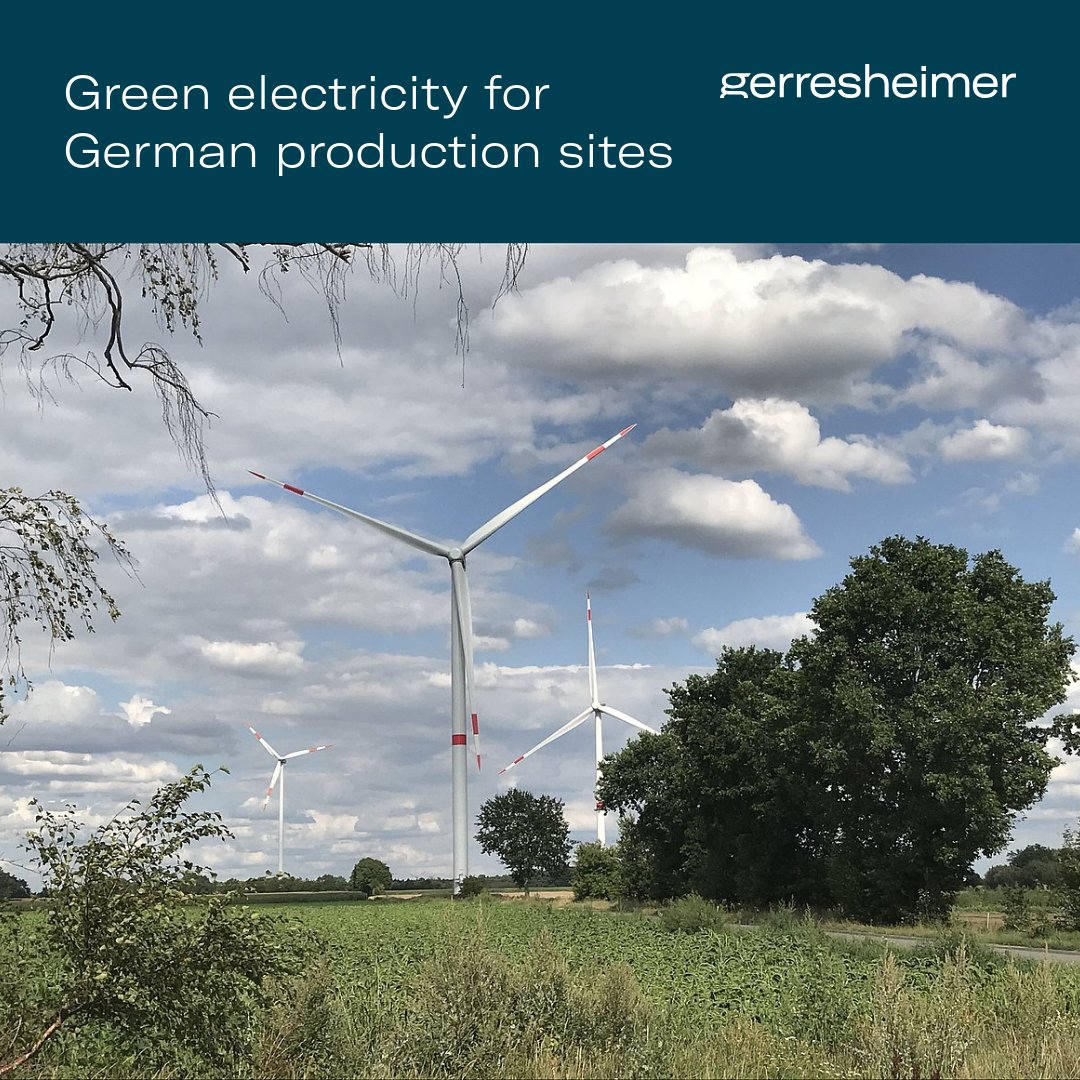 Press release: Green electricity from wind for German production sites gerresheimer.com/en/company/new…

#Sustainability  #greenelectricity