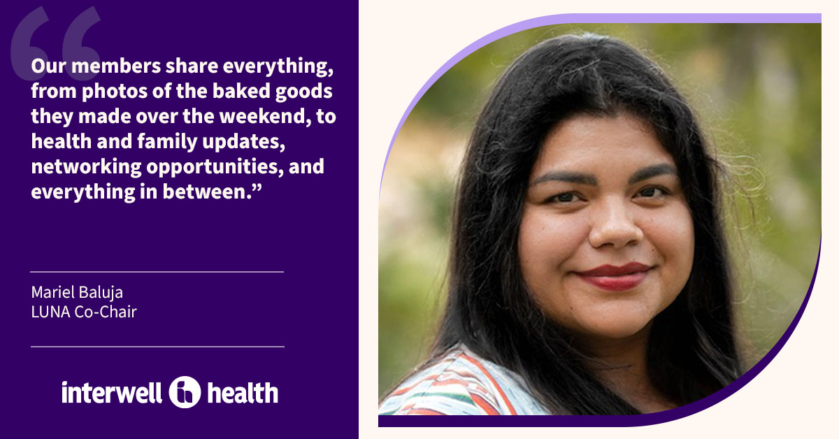 From #HispanicHeritageMonth celebrations to online Zumba classes, our LUNA Employee Resource Group is dedicated to creating a “sense of familia” for Hispanic and Latino employees. interwellhealth.com/who-we-are/new…