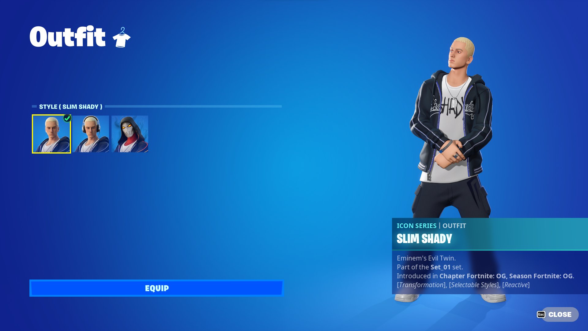 Bananik⚡️ on X: Eminem's Slim Shady skin in-game! #Fortnite