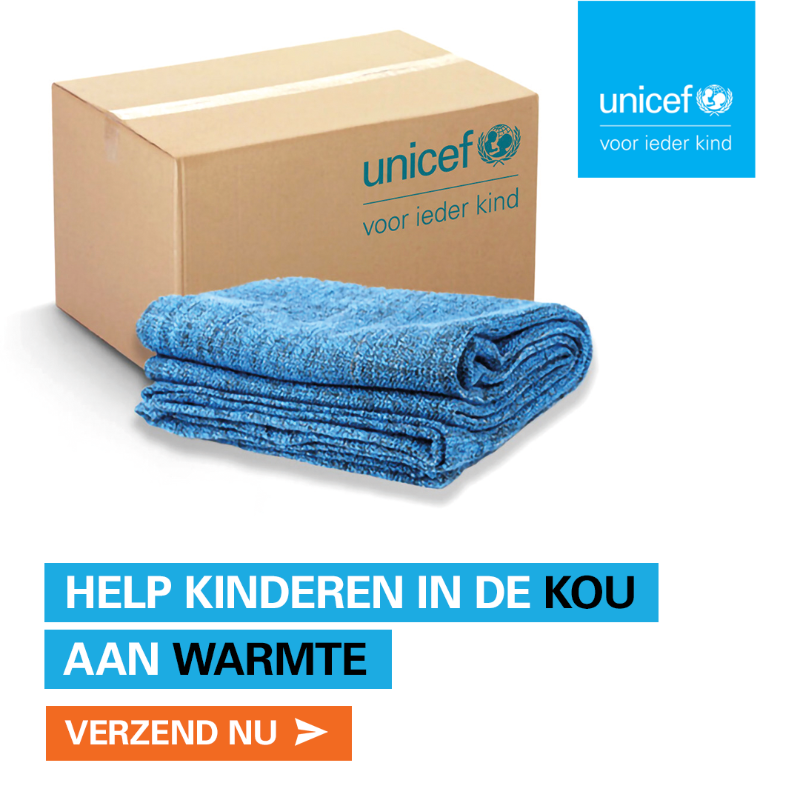 UNICEFnl's tweet photo. In een wereld vol slecht nieuws, is er ook goed nieuws. Jij! Verzend een pakje met hulp en help een kind in nood. Voor nu én morgen. 📦💙