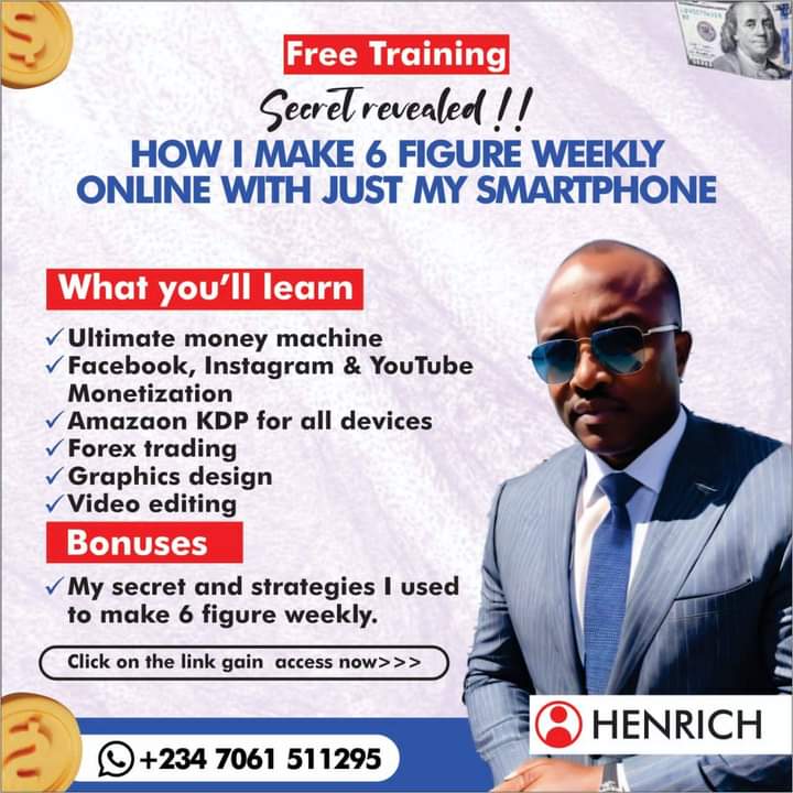 Thompson803322's tweet photo. @akintollgate You can still plan your new year positively by engaging in a life changing webinar with just your smartphone. Join my whatsapp link: https://t.co/qIAm3igMhe or dm me. https://t.co/BtEh09V8ac