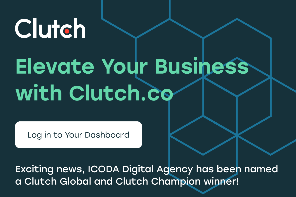 🌟 Big News! 🌟

We're thrilled to announce that ICODA Digital Agency is a Clutch Global and Clutch Champion winner! 🏆 

As a top 10% leader this fall, we're proud to showcase our @Clutch_co badges and bring our award-winning services to you! 🚀

#ClutchChampion #ClutchGlobal