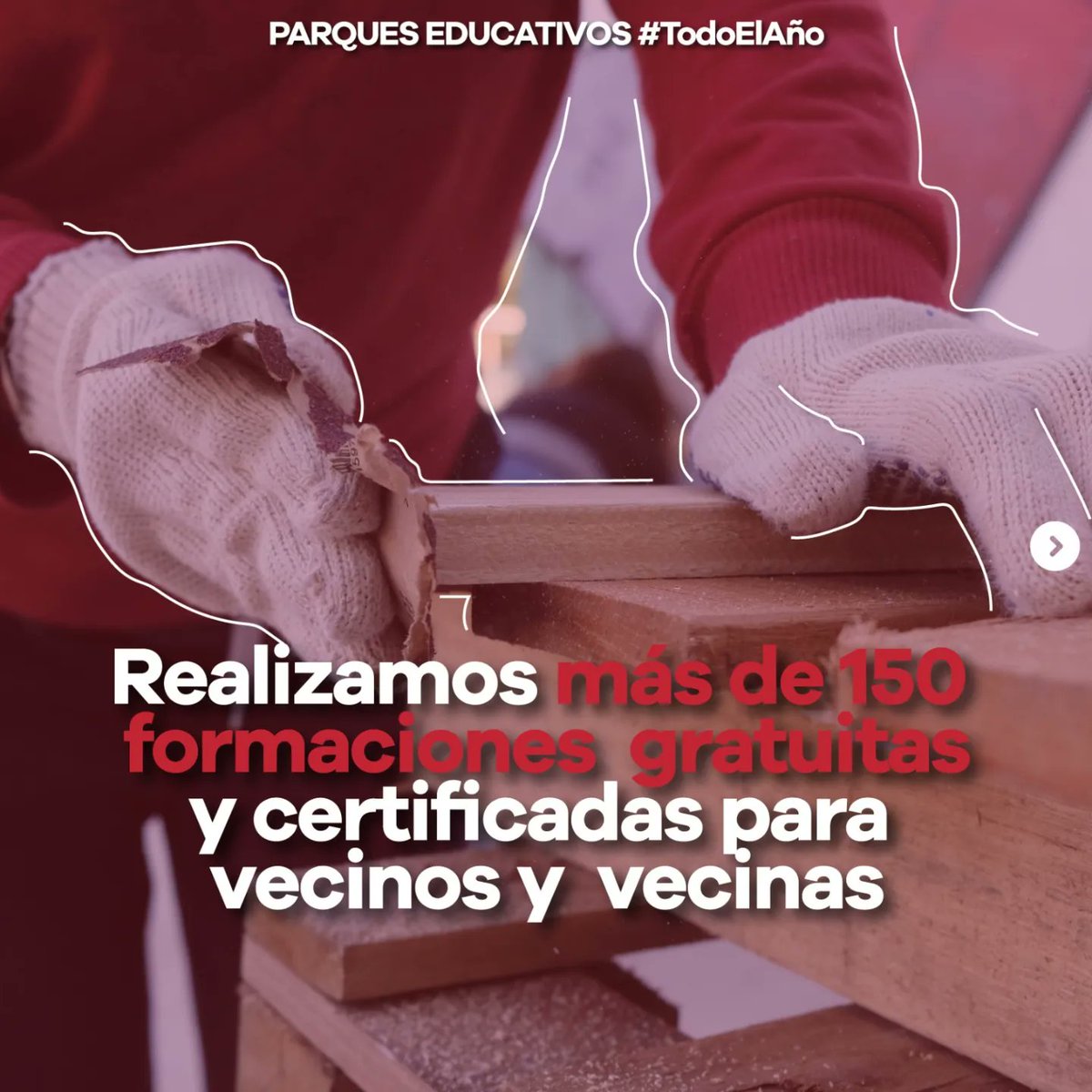 promocytmunicba's tweet photo. MÁS OPORTUNIDADES EN LOS PARQUES EDUCATIVOS 😁👏🏻👩🏻‍🍳👨🏻‍🌾🧑🏽‍💻🌈
Durante estos 4️⃣ años llevamos adelante más de 1️⃣5️⃣0️⃣ trayectos de formación profesional y de oficios para más de 3️⃣5️⃣0️⃣0️⃣ cordobeses y cordobesas👏🏻
#ParquesEducativosMuniCba #EducaciónMuniCba #CórdobaCapital #CadaDíaMejor https://t.co/AMSvrpk2Xm