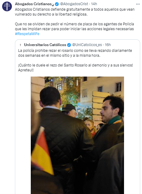 pattrosia's tweet photo. Año 2023: no tenemos vehículos voladores autosuficientes, pero tenemos a Abogados Cristianos. https://t.co/2auXNa896D