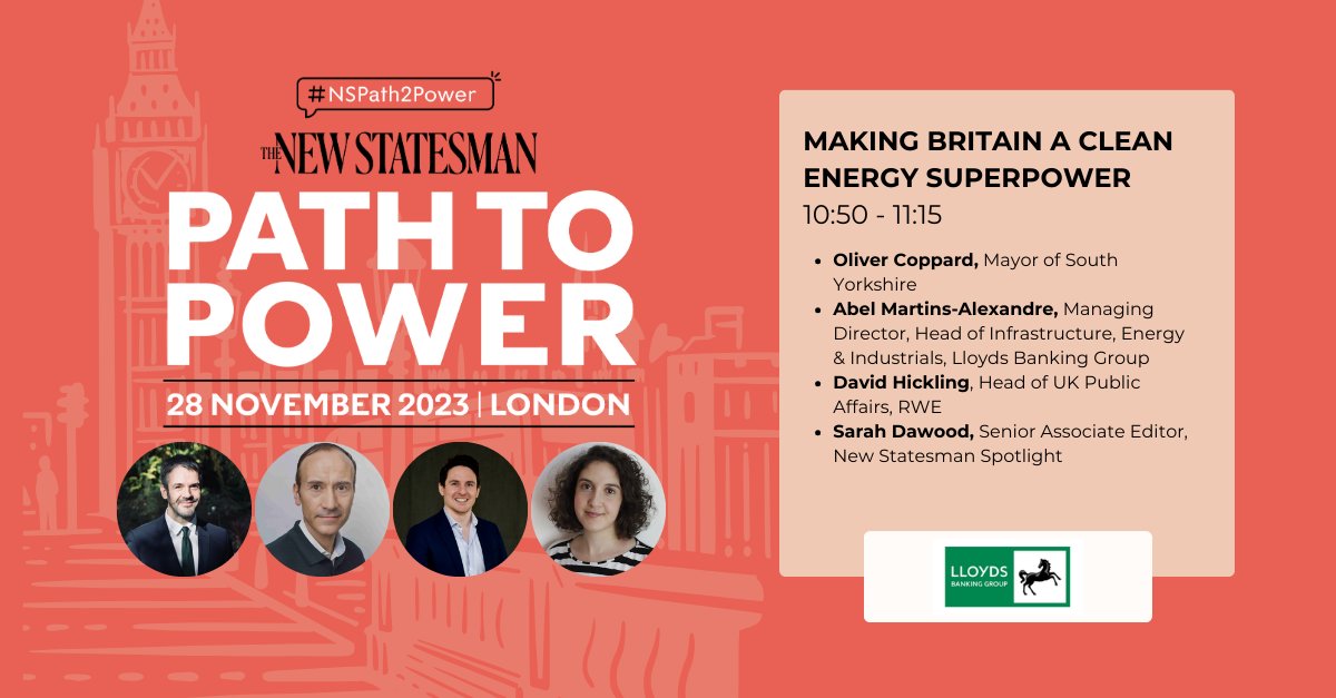 #NSPath2Power next session: ‘Making Britain a clean energy superpower’ with @LloydsBank