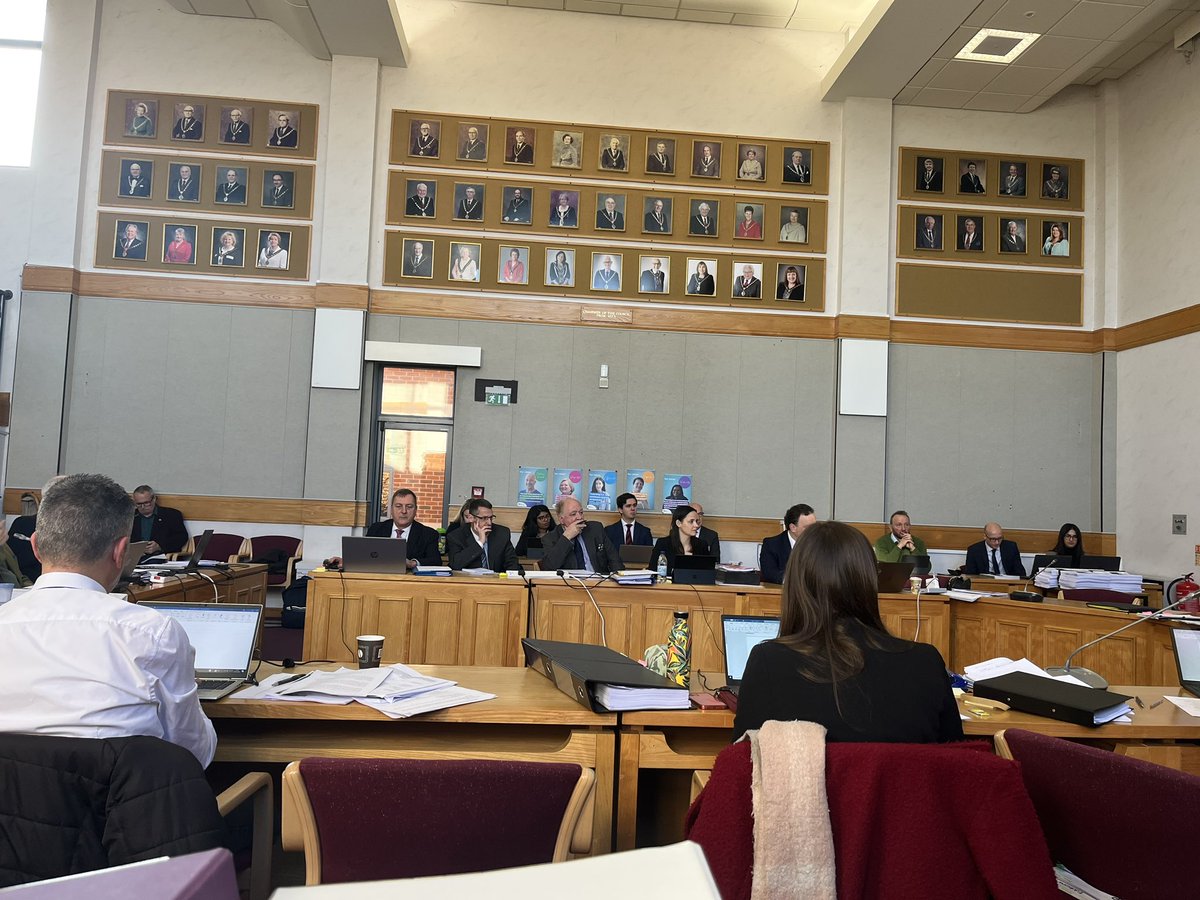 1/ Planning inquiry for Weekley Hall Wood has begun this morning. Buccleuch Property - which wants to build 6 large buildings on the much loved green space - has brought the appeal after it says North Northamptonshire Council failed to determine the application in the statutory