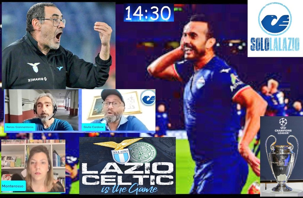 RenzoGiannanto1's tweet photo. #ChampionsLeague, #Sarri a muso duro: #LazioCeltic is the game
Alle 14:30 @Solo_La_Lazio #TalkLive #385
con @giuliocardone69 @MicaMonterosso + #SeguentiInLive
--->
https://t.co/T8HOhNHVGo https://t.co/nwgOOXEMJt