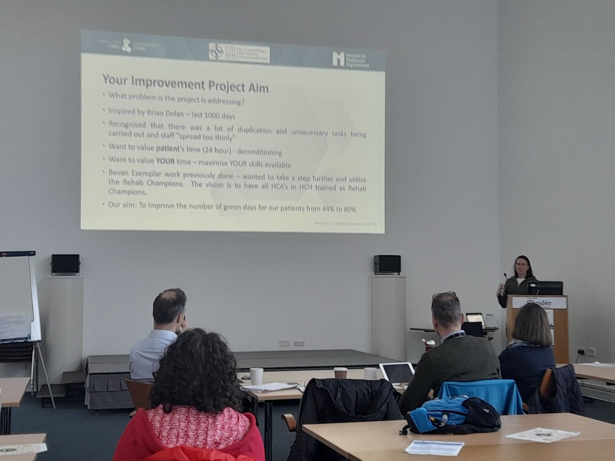 davehillllan's tweet photo. Rhian Ible discusses the Time Matters project at Holywell Community Hospital. #SafeCareCollaborative @ImprovementCym @TheIHI  @BetsiCadwaladr https://t.co/GpSKstwc3n
