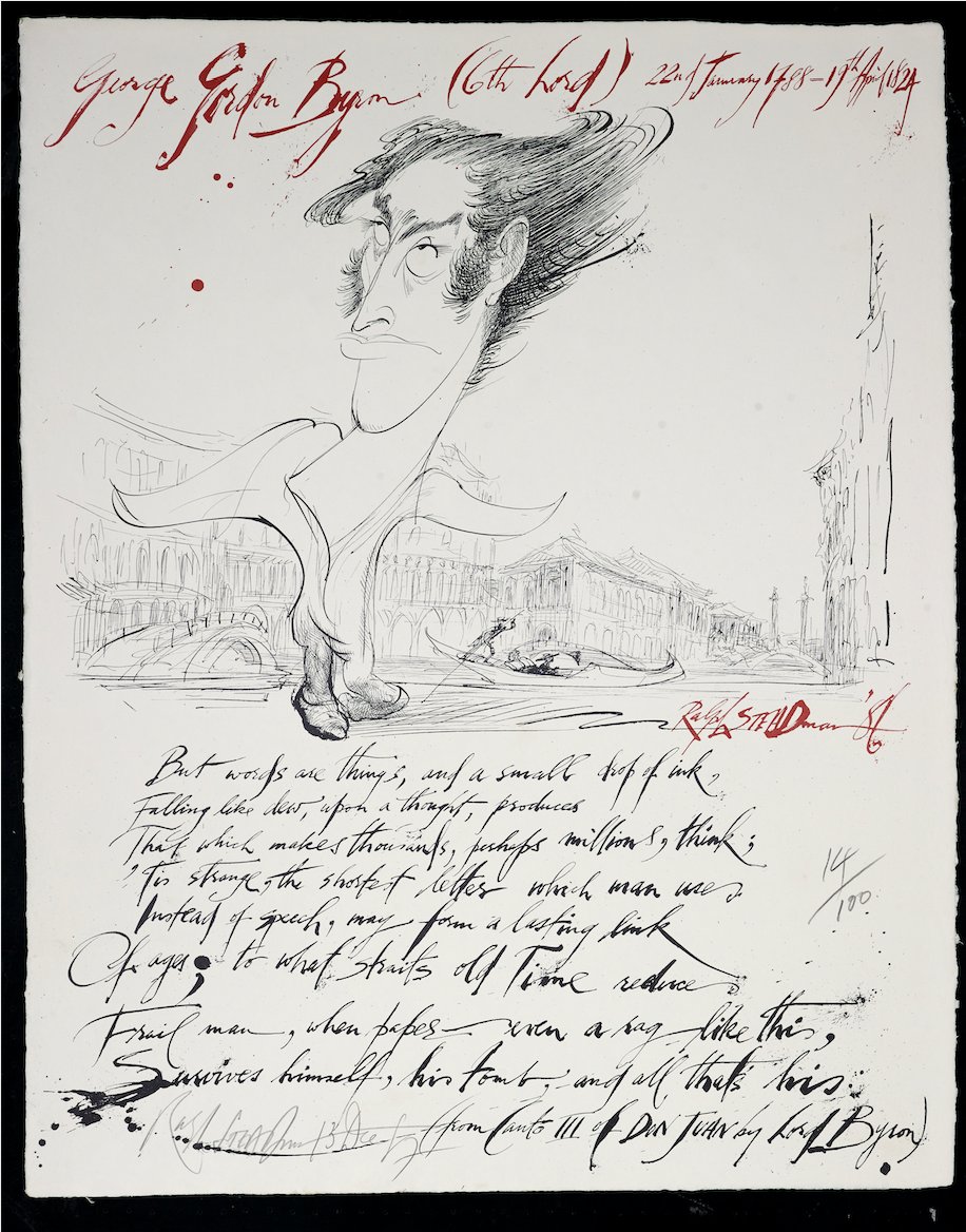 SteadmanArt's tweet photo. Full size, limited edition print of the stunning #LordByron artwork.
#poetrylovers #steadman #portrait
https://t.co/V4IEKnXJB1 https://t.co/QuHjSoN47s