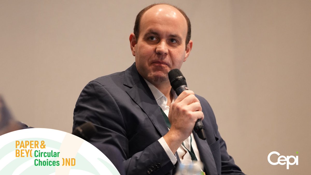 cepi_paper's tweet photo. "In our journey towards a more sustainable paper industry, we're integrating advanced heat pump technology to repurpose waste heat.", states speaker Franz Helminger, SPH Sustainable Process Heat GmbH. "This initiative reflects our dedication to innovative solutions and strategic energy management."