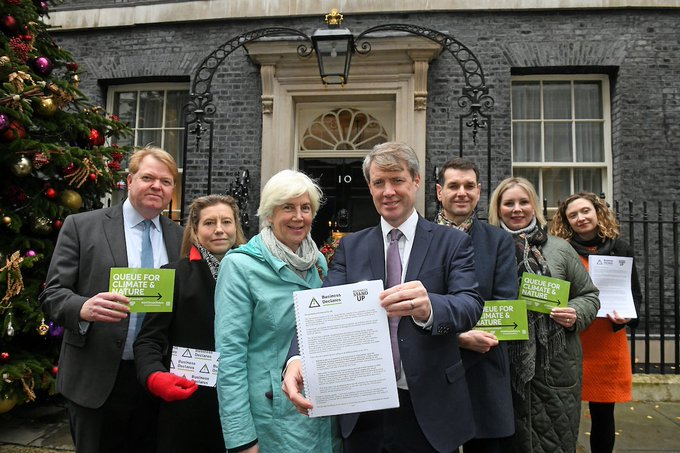 Pleased to have assisted <a href="/BizDeclares/">Business Declares (inactive)</a> hand in to the PM their petition of over 2,000 businesses and investors who are calling for long term commitment on net zero and climate action. 
Thanks to <a href="/_charlesperry/">Charles Perry</a> <a href="/cebill_now/">Zero Hour 🌍</a> for his commitment in uniting business behind net zero