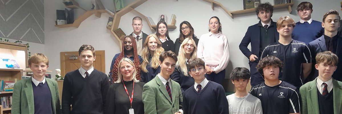 OswestrySchool's tweet photo. Last week we welcomed Rachel Griffiths to the Library for an inspirational seminar about her career path to becoming voted the most powerful female in the UK Meat industry - thankyou Rachel! #FindYourForte #futures #findyourfuture #futuresfortnight #FutureFocused #thisisoswestry https://t.co/JuRnJv4gJf