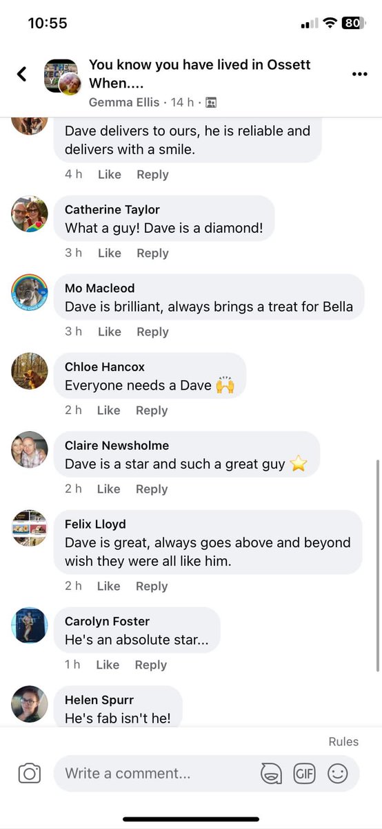 flavell1983's tweet photo. Look at this @evridelivery your man Dave who delivers in the WF5 Ossett area is a super star, everyone loves him. Deserves some recognition…. https://t.co/o7KRLadyp4