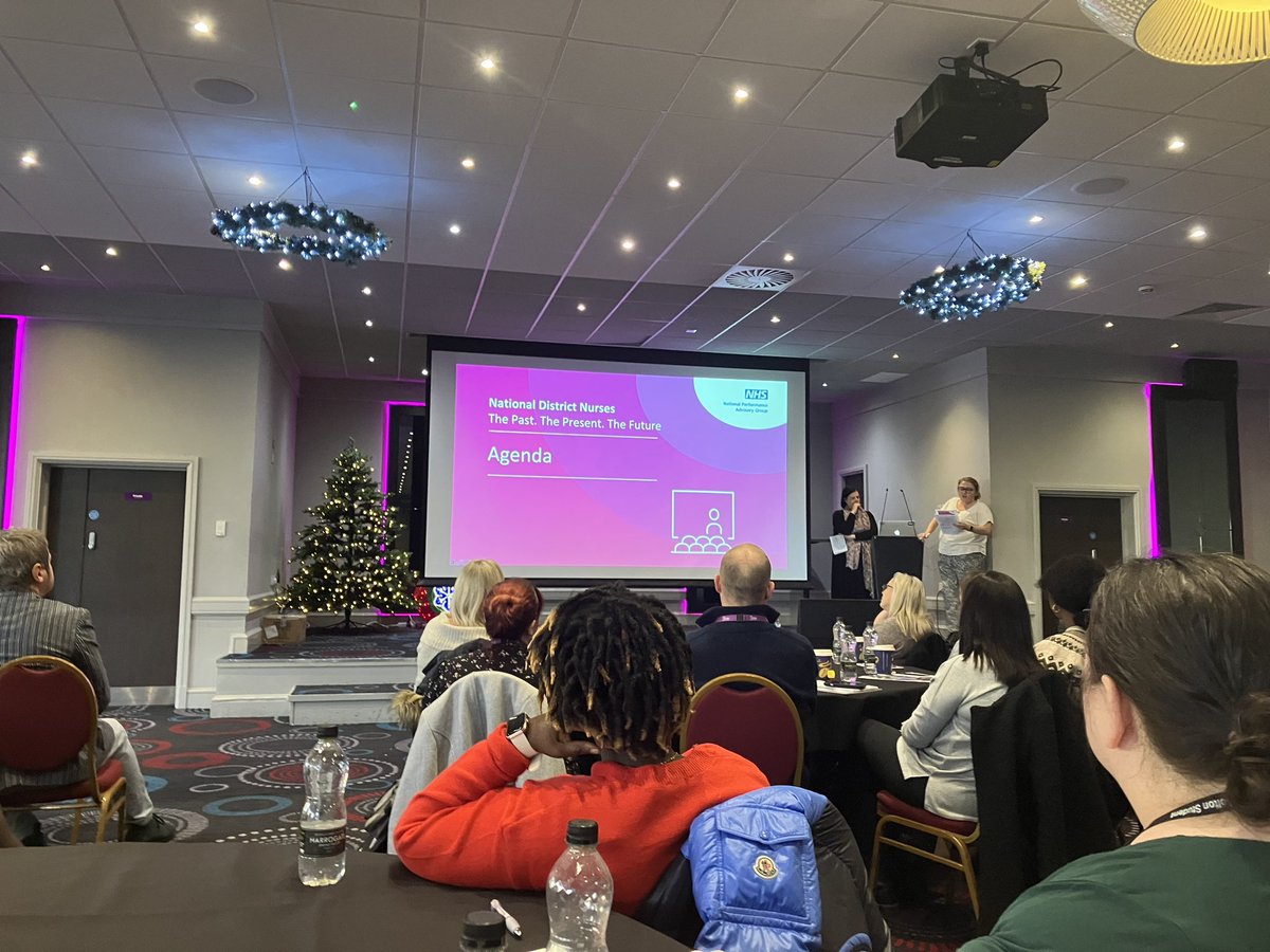 Lucky to be at the National District Nurse Network forum celebrating The past. The present. The future