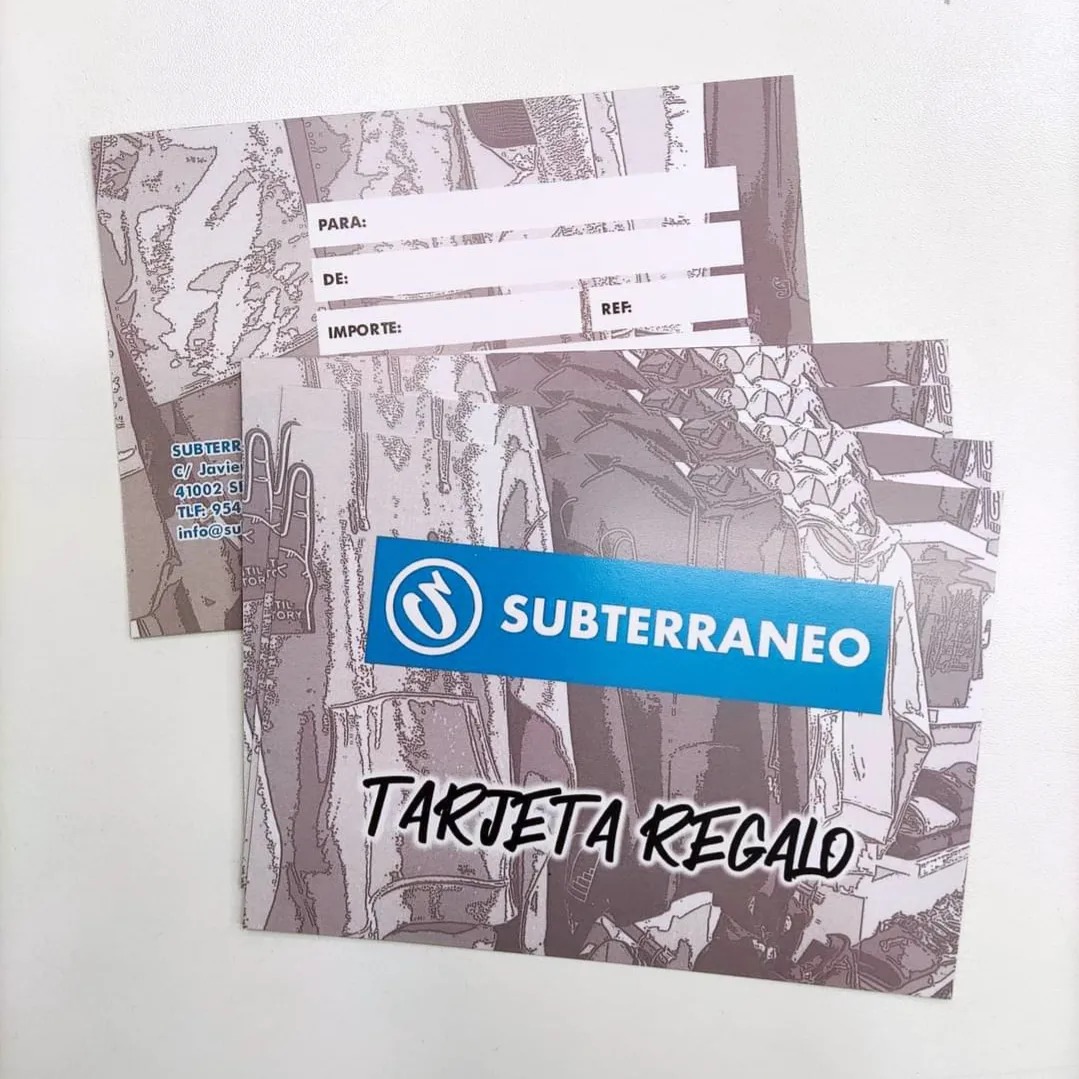 No sabes que regalar, pero sabes que quieres algo de Subterráneo Shop? Te lo ponemos fácil con nuestras TARJETAS REGALO