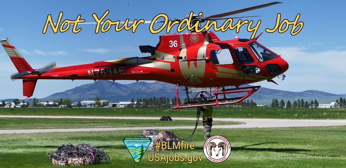 BLM_MTDKs's tweet photo. There’s still time to get your application in! This full-time, permanent Fire Helicopter Crew Supervisor 🔥#FireJob🔥 in Lewistown, MT, closes at 10 p.m., Nov. 29 (tomorrow). $57,118-$74,250 DOQ&E. Apply now!
https://t.co/WTY3lgoVwn
#BLMFire #AerialFire #NCMD https://t.co/dCKW21Iw1a