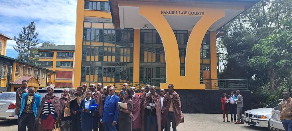 Today l joined the Ogiek community members during a crucial conservatory orders hearing over their forceful evictions at Nakuru High Court, Environmental and Land Division.