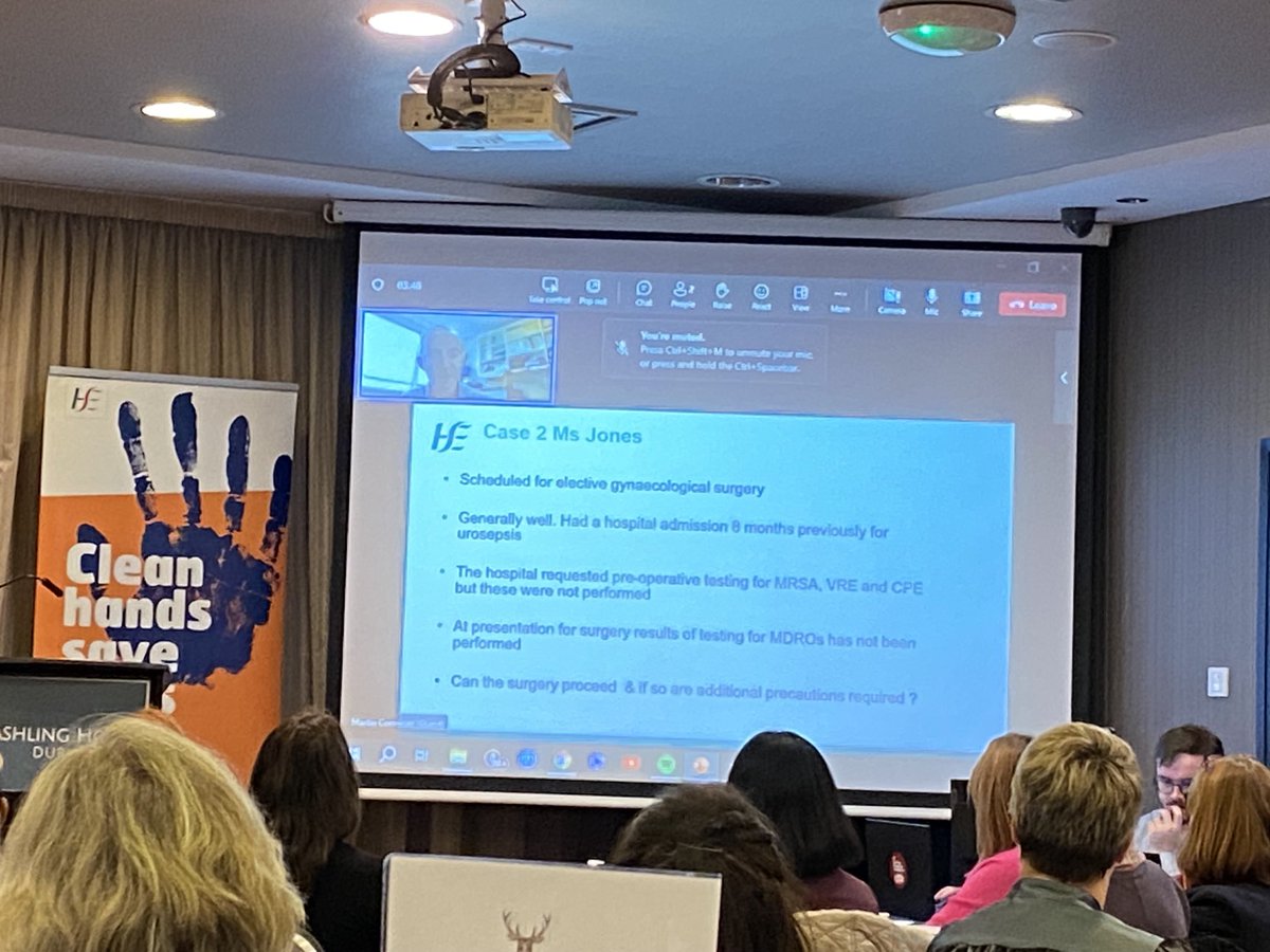 Talking through scenarios at the start of the IPC working and learning together workshop with ⁦<a href="/CcoHse/">Dr Colm Henry, CCO HSE Ireland</a>⁩ #AMRIC. Looking forward to the day ahead