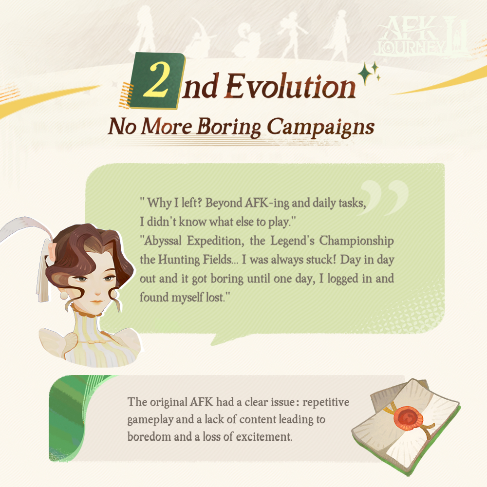 AFK_Journey's tweet image. #AFKJourney Second Evolution - No More Boring Campaigns!