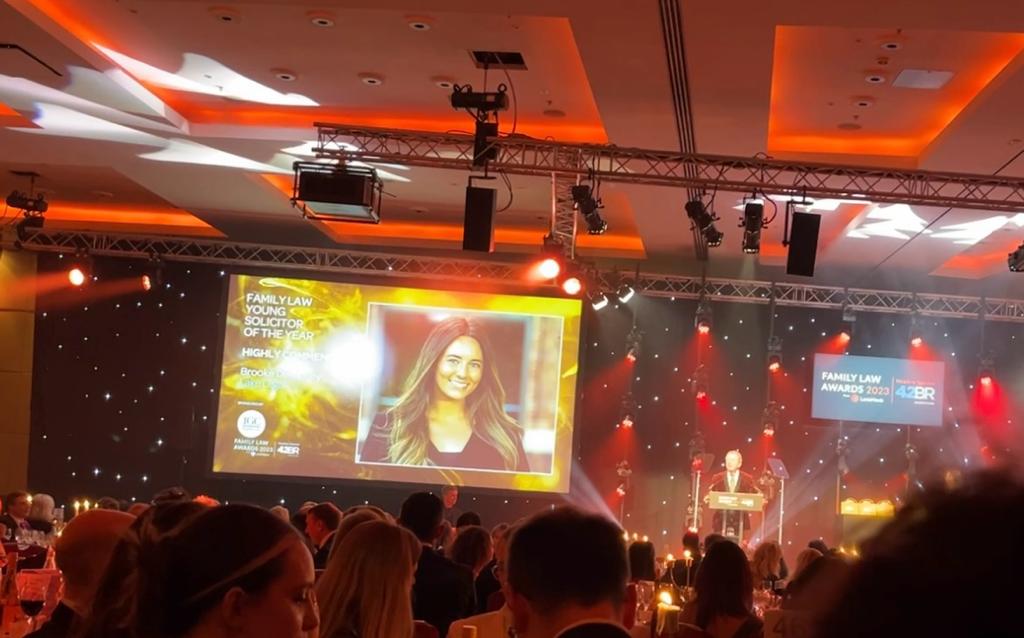 BrookeDempsey22's tweet photo. Thrilled to be 'highly commended' in the category for Young Solicitor of the Year ✨ Congratulations to all the winners and finalists for being shortlisted 🥂 #familylawawards https://t.co/NPwAKYuSGr