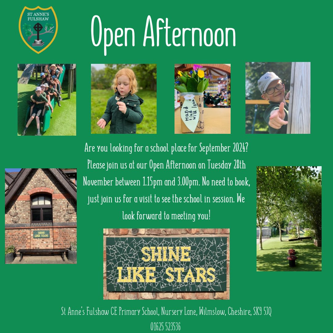 stannesfulshaw's tweet photo. Really looking forward to meeting prospective parents for our September 2024 intake later today. #community #wilmslow #wilmslowmums #wilmslowdads https://t.co/N98MpekQj4