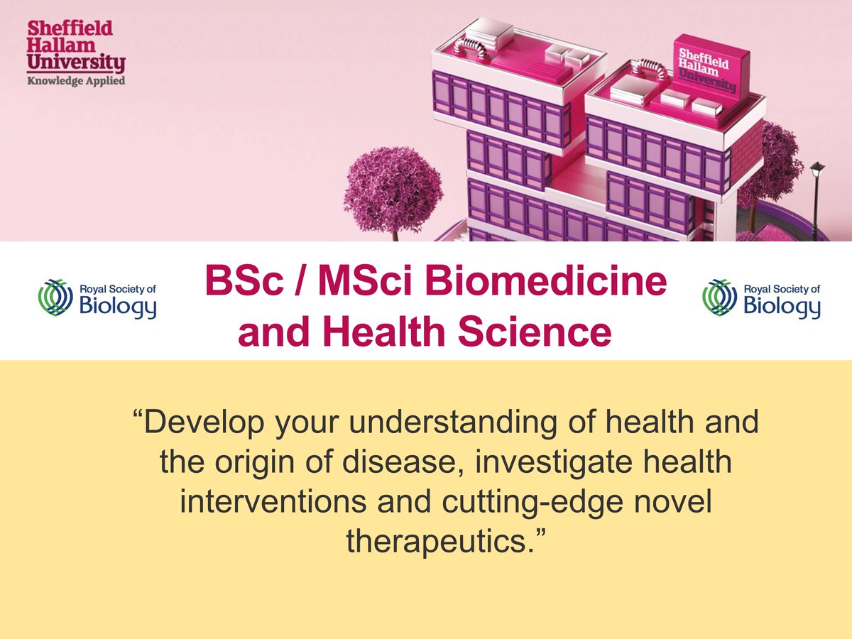 Shu_bio's tweet image. We couldn&apos;t be more excited about our newest course Biomedicine and Health Science 🎉🎉 

Please share 👇👇 which includes a course overview, module info, contact info for our admission team &amp;amp; applicant-focused socials    

#UCASApplications #Alevel

@SHUOutreach