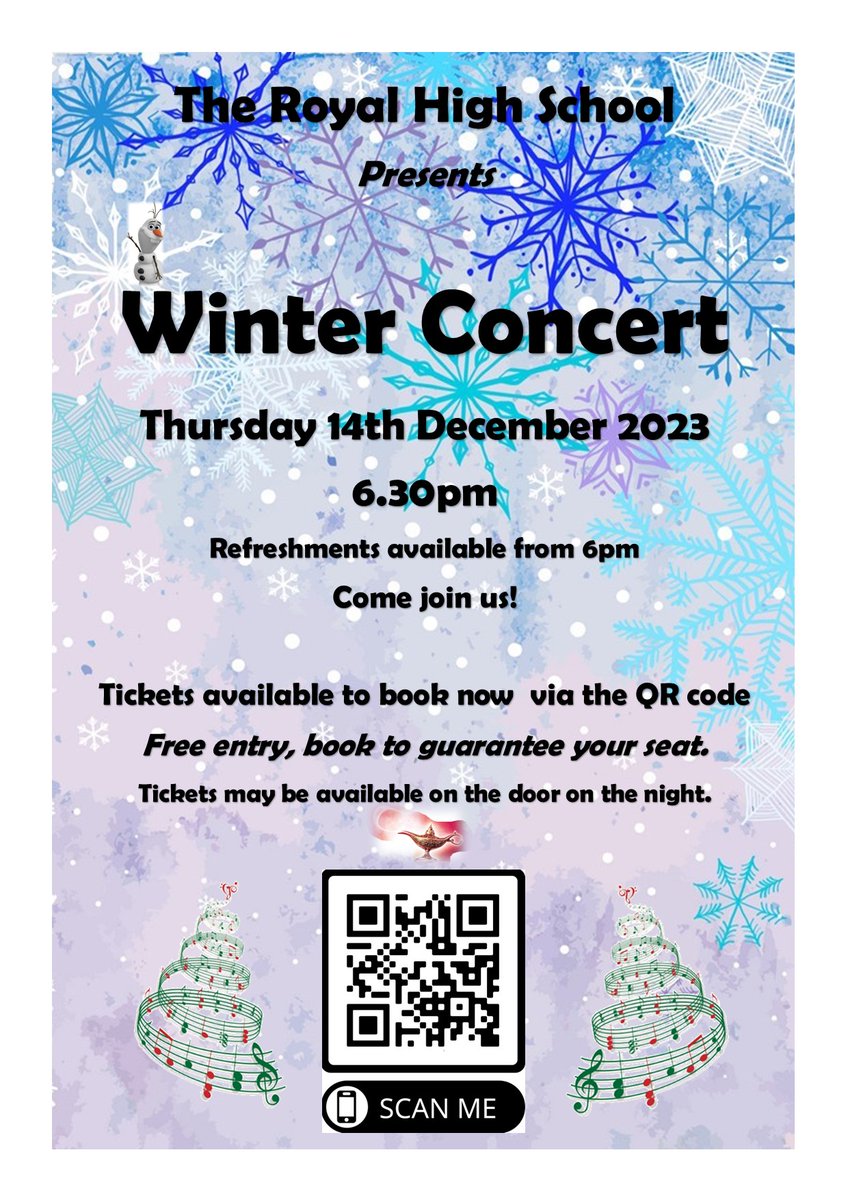 📢 It's Concert Time <a href="/Royal_High_Sch/">Royal High School</a>. 🎶🎤 Please join us from 6pm on Thursday 14th. We'd love to see you! 🎄Booking link below. 🎄