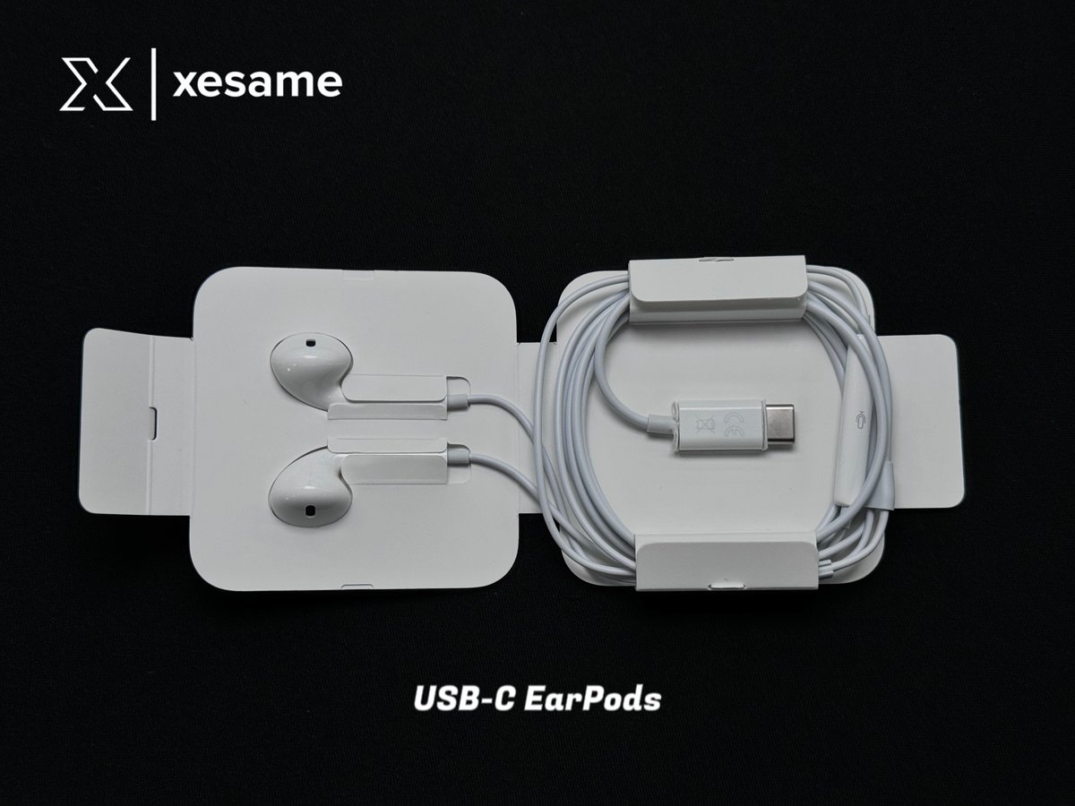 xesame_official's tweet photo. New Arrival! Original Apple Accessories:
USB-C EarPods /USB-C 60w charge cable 1m /USB-C 240w charge cable 2m /Apple Pencil 2
👉 https://t.co/jCUvLxq7HA
#Apple #AppleEarPods #ApplePencil #ApplePencil2 #AppleUSBC #AppleRepair #AppleAccessories #SpareParts #AppleChargeCable https://t.co/WMloQ9TvCx