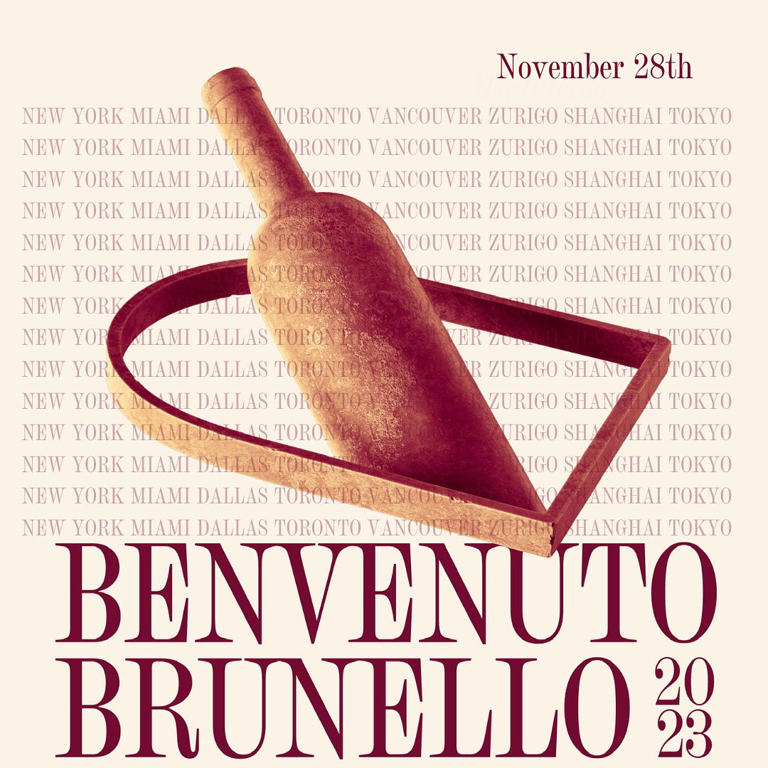 November 28th is the turn of Brunello Day: The tasting preview will be in the same day in Zurich, Shanghai, Tokyo, New York, Miami, Dallas, Toronto, Vancouver. Six countries selected by the Consortium that together makes the 60% of the export markets of the docg denomination.