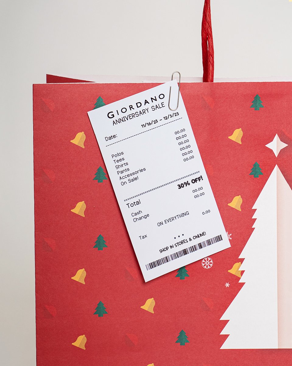 GiordanoPH's tweet photo. Holiday shopping just got merrier! 🎄 Enjoy 30% off on everything and find something special for everyone on your list. Shop now! 🎉 #TheGreatGiordanoAnniversarySale#GiordanoPH

🛒 https://t.co/wXDdoL7trM
🛒 https://t.co/q6nVNOTtOC https://t.co/5HFrUZiKft