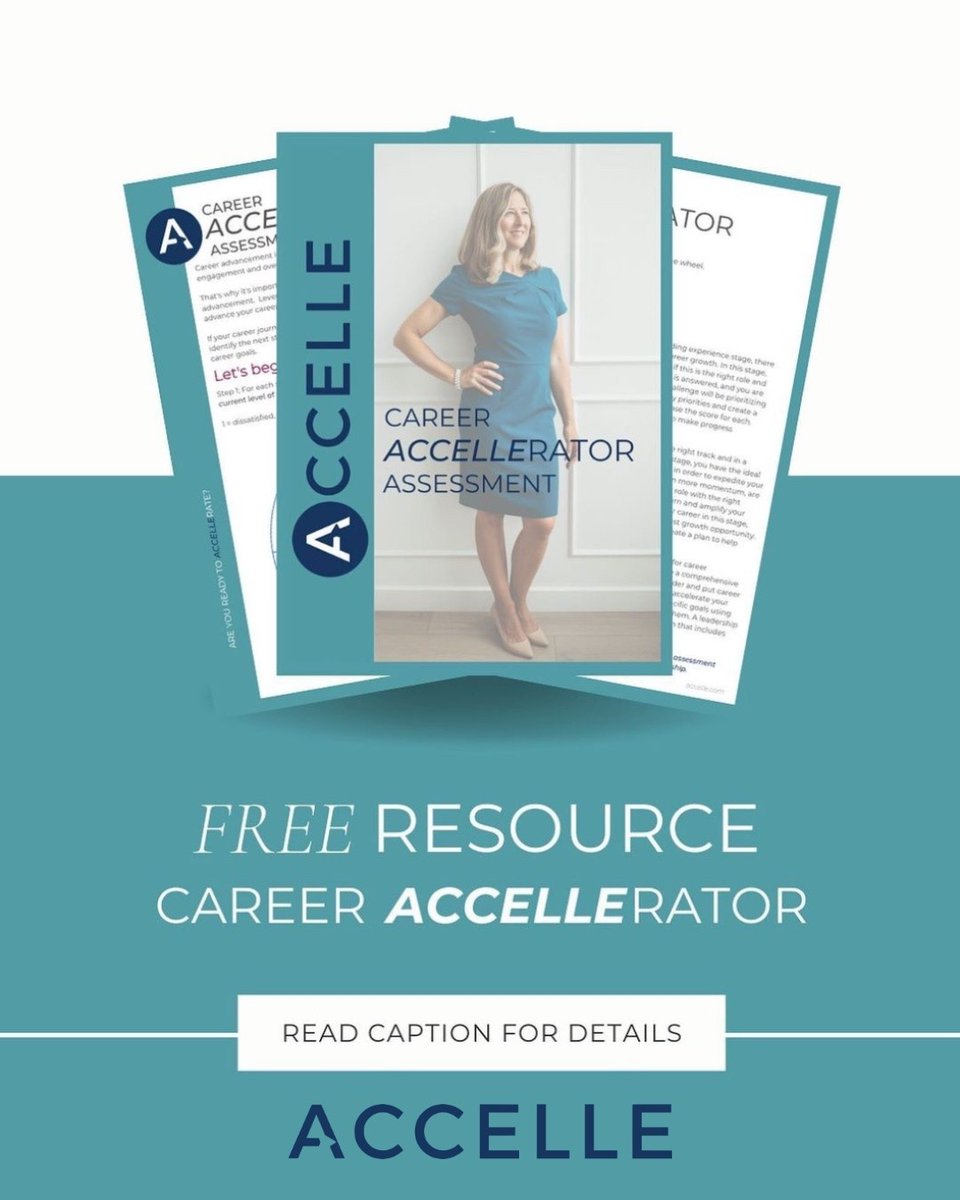 One reason we see women fail to progress in their careers is because they don't know WHERE they stand or WHAT to do about it. That's why we created the Career ACCELLErator Assessment! This FREE PDF download walks you through a detailed ranking exercise l8r.it/IUiC