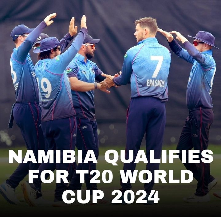 Breaking 🚨: Namibia Qualifies for the WC .
It's third time now that they make it into WC 👍.

Congratulations to @CricketNamibia and all their fans 🤍.
#ICCWorldCupQualifiers #Gaza #earthquake #Elonmusk #bbtvi #CricketNews #CricketNamibia #T20WorldCup #CricketTwitter