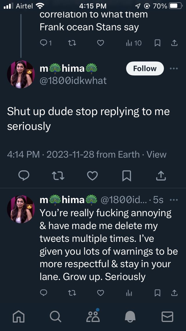 beetlejuiceop's tweet photo. @1800idkwhat All I’m saying is that it’s abusive and hateful fans like you that make Chris brown look bad. All of these baby tantrums because someone made a harmless joke and replied to your tweet. Stay classy over there with da odd portion of the fanbase that ruin it for everyone.👍 https://t.co/XZk9sUUjB9