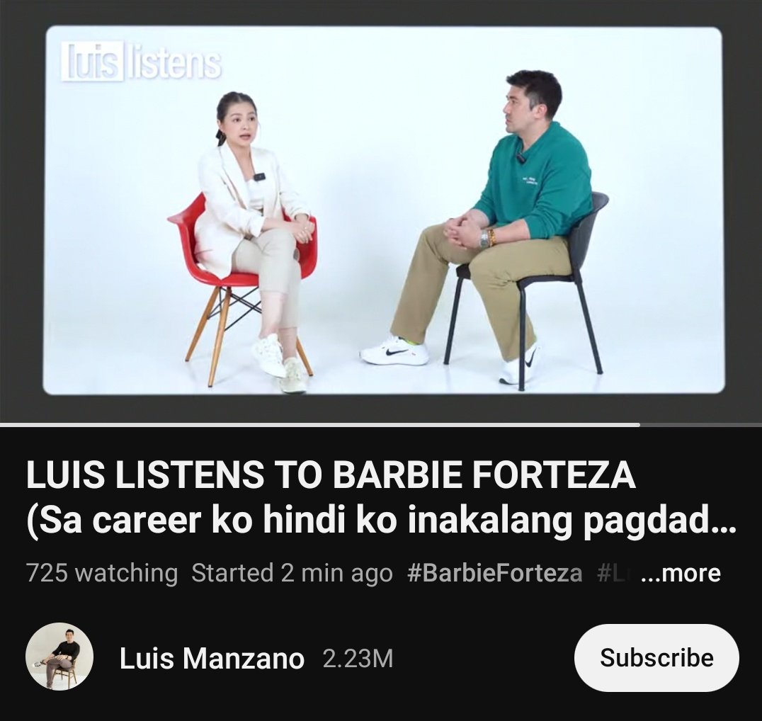 Our binibini, Barbie Forteza on Luis Listens! 🤍

Watch it here 👇🏼:
youtu.be/JYN3K7NDYQU?si…

#BarbieForteza | Barbie Forteza