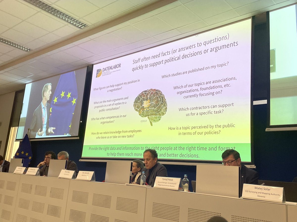 twitt_mfv's tweet photo. Inspirational talk @INDPIRE23 from @michellutz : #Knowledge_Management is a major issue to digitise Europe and extract the needed information from data more massively. @opengeospatial supports this challenge: @GEOSEC2025 efforts towards #Open_Knowlegde, @Dis4SME, @GEOE3… https://t.co/m0XzAGR0ea