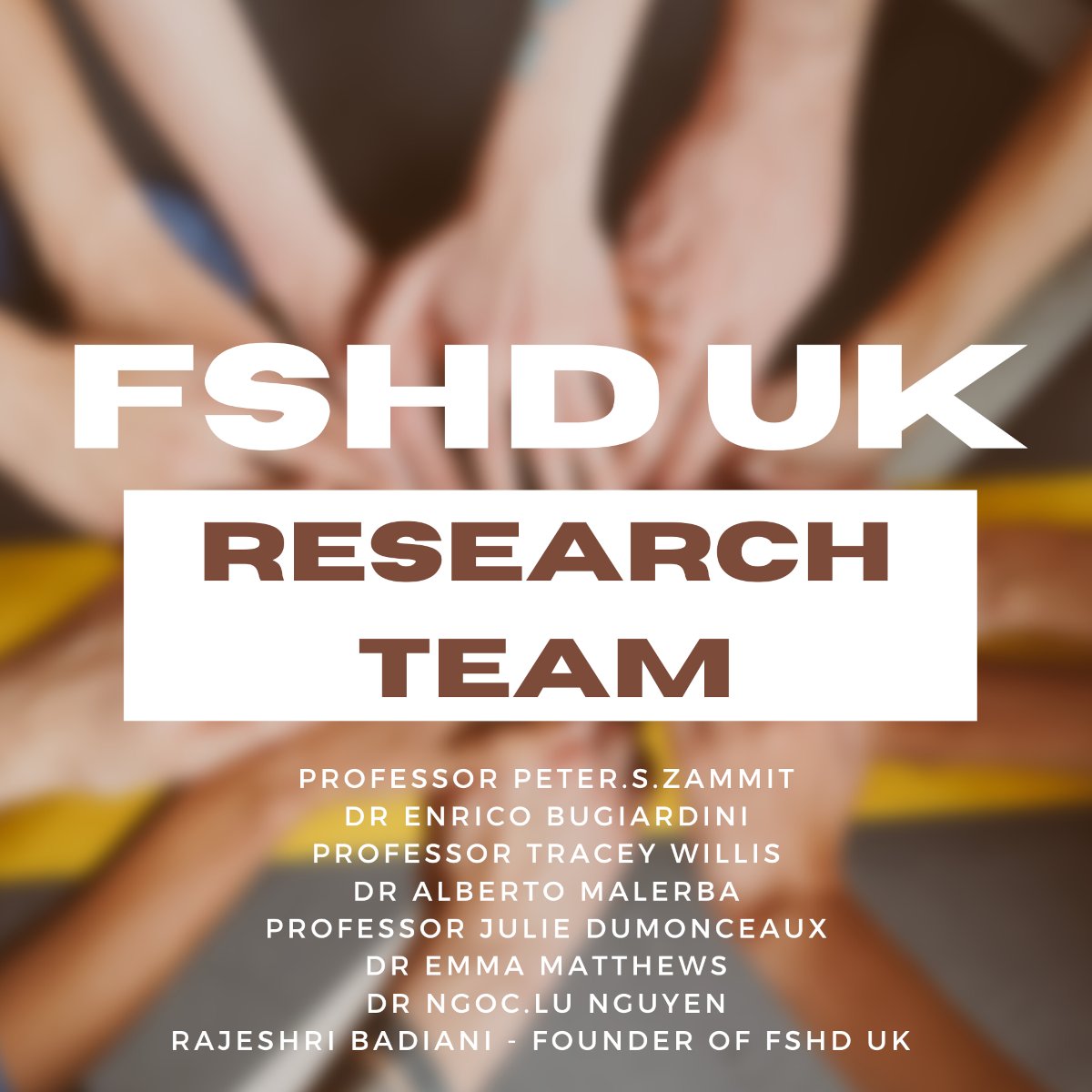 FSHDUKgroup's tweet image. Introducing the FSHD UK Research Team

#research #fshd #uk #md #musculardystrophy #clinicaltrials #fshduk