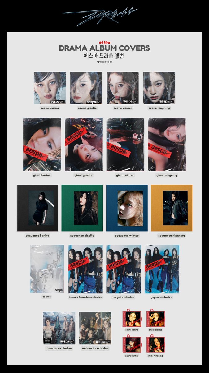 【直筆サイン入り】 aespa ミニアルバム Drama Giant カリナ 直筆サイン入り】 aespa ミニアルバム Drama Giant カリナ さりー